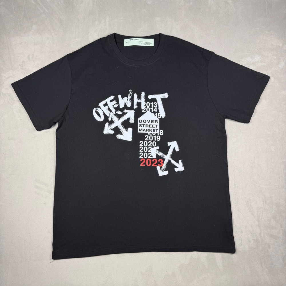 Modern Mens Off-White Dover Street Market 2013-2023 Graphic T-Shirt XL